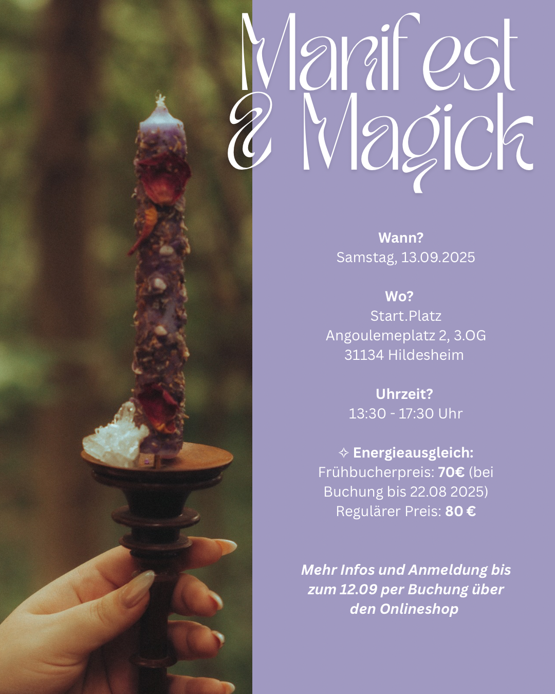 Manifest & Magick – dein Ritual-Workshop für Intuition & Wunschkraft