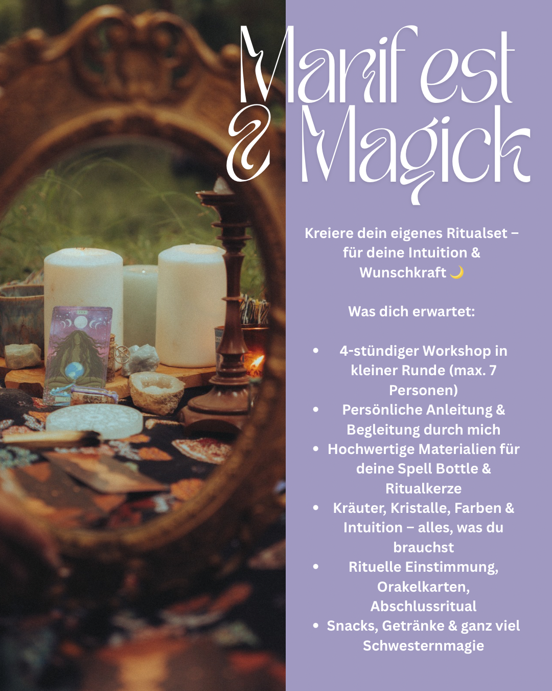 Manifest & Magick – dein Ritual-Workshop für Intuition & Wunschkraft