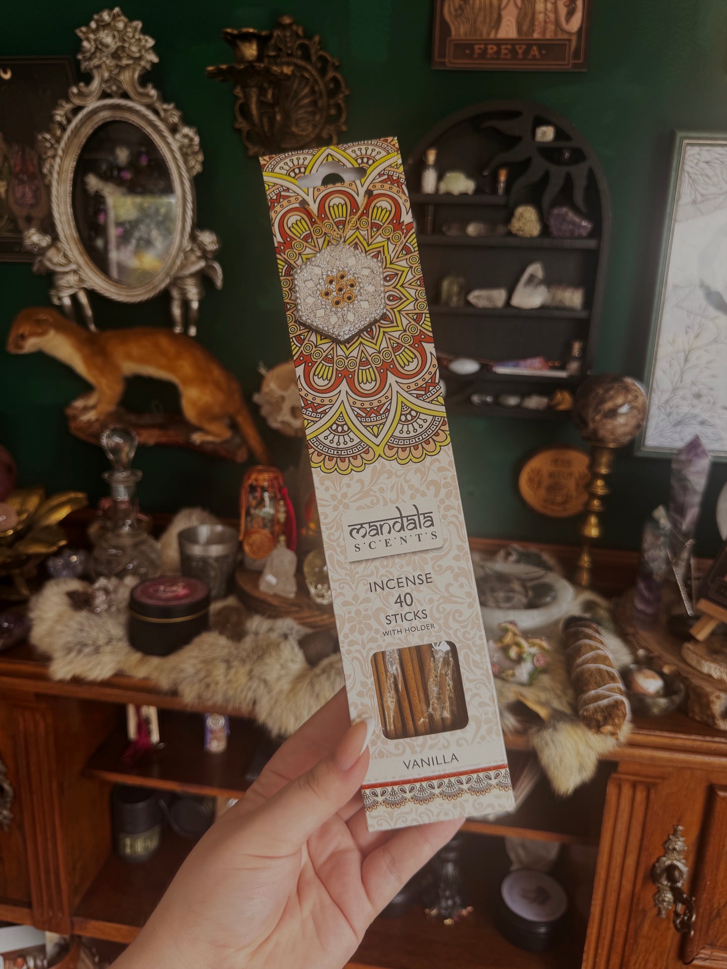 Mandala Räucherstäbchen – Rose, Lavendel, Sandelholz, Patchouli & mehr