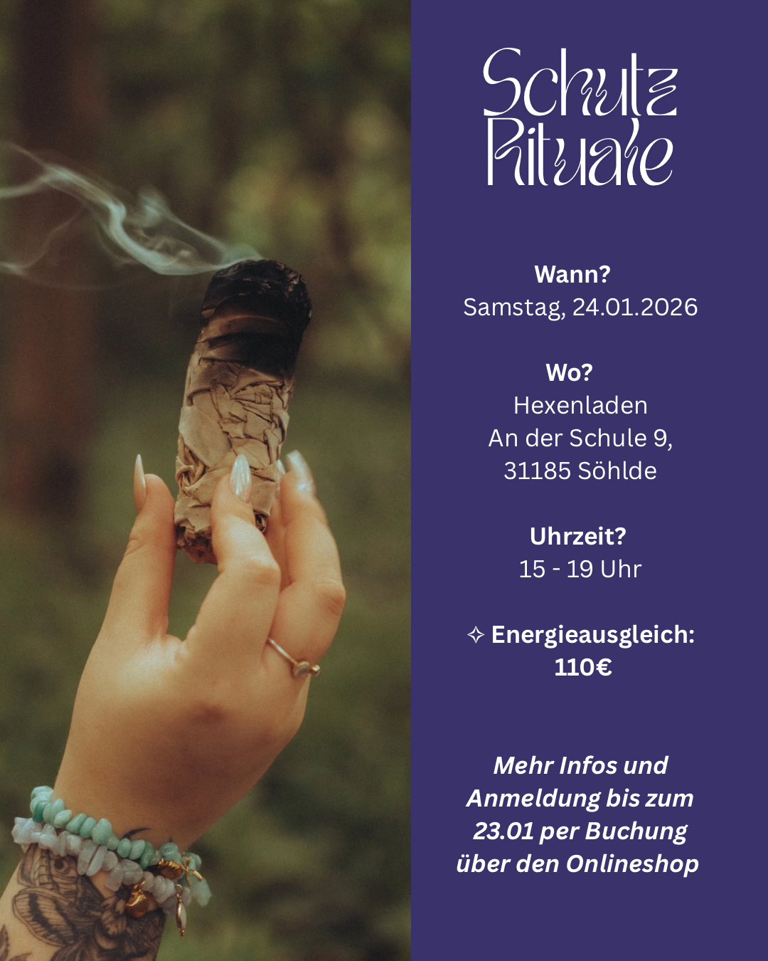 Schutzrituale Workshop – Abgrenzung, Grenzen & innere Stärke