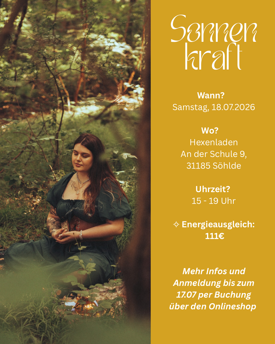 Sonnenkraft Workshop – für Licht, Fülle und die Magie des Hochsommers