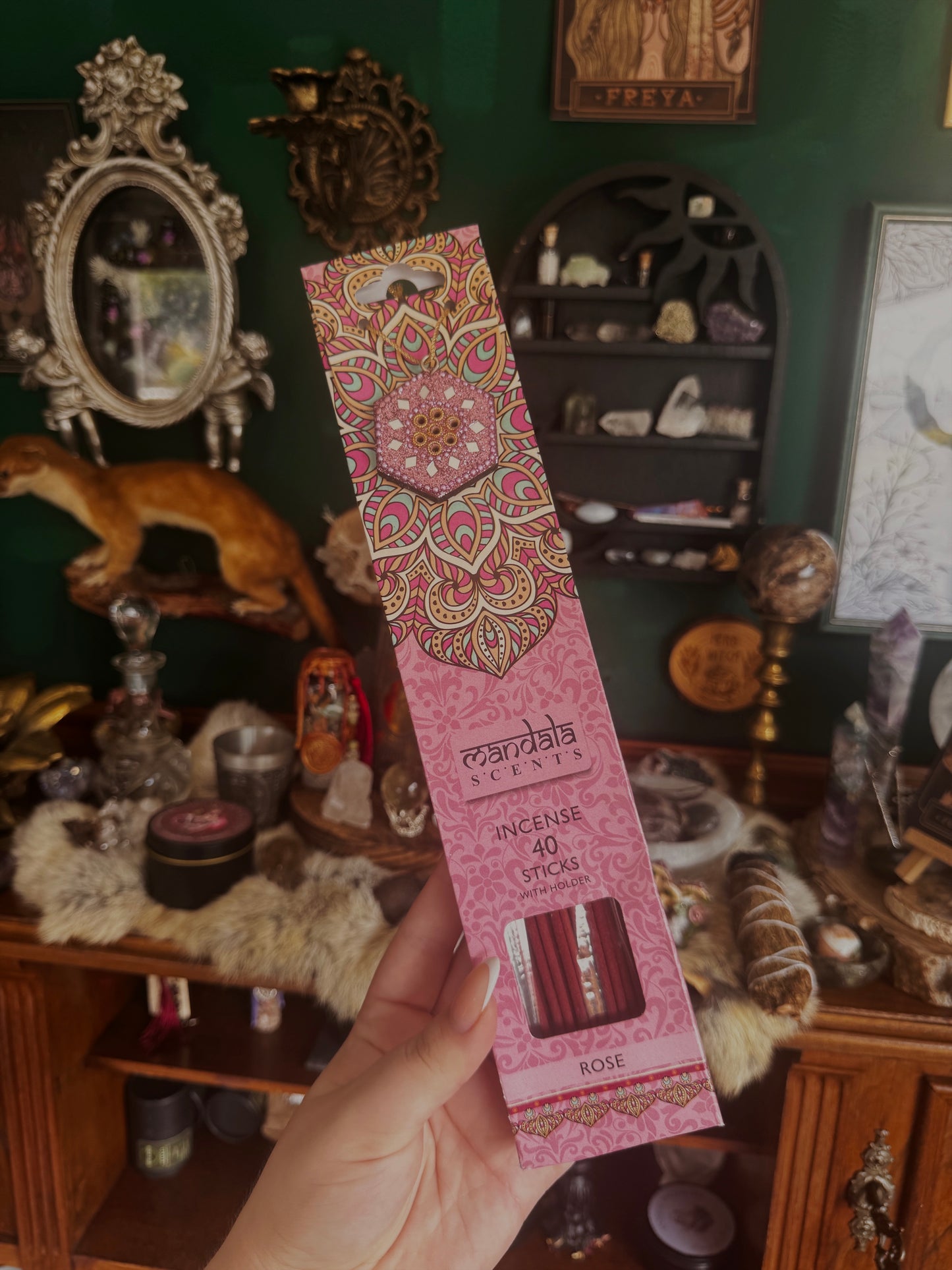 Mandala Räucherstäbchen – Rose, Lavendel, Sandelholz, Patchouli & mehr