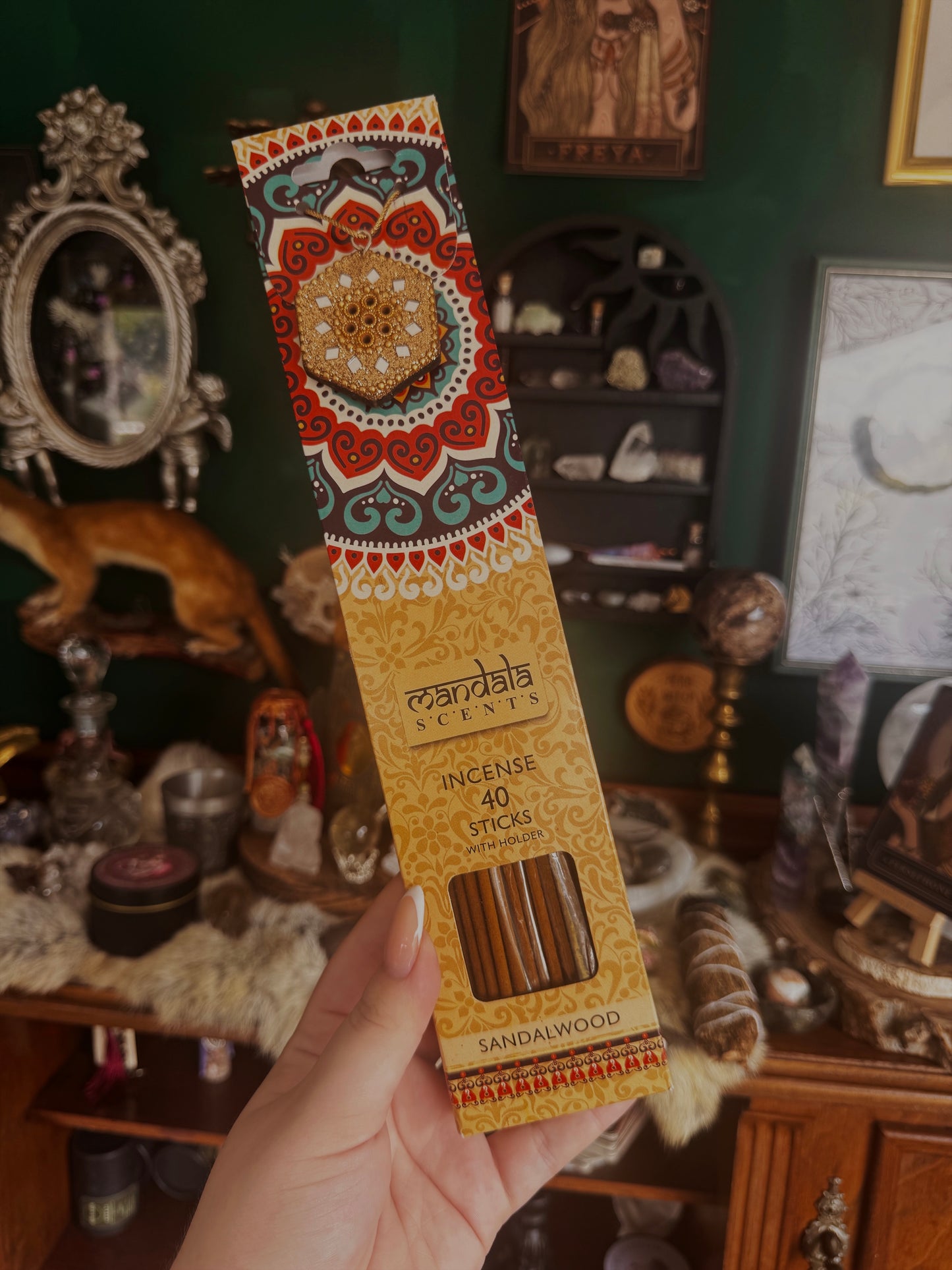 Mandala Räucherstäbchen – Rose, Lavendel, Sandelholz, Patchouli & mehr