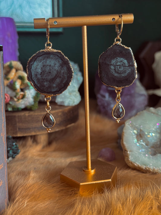 Midnight Druzy - Ohrringe