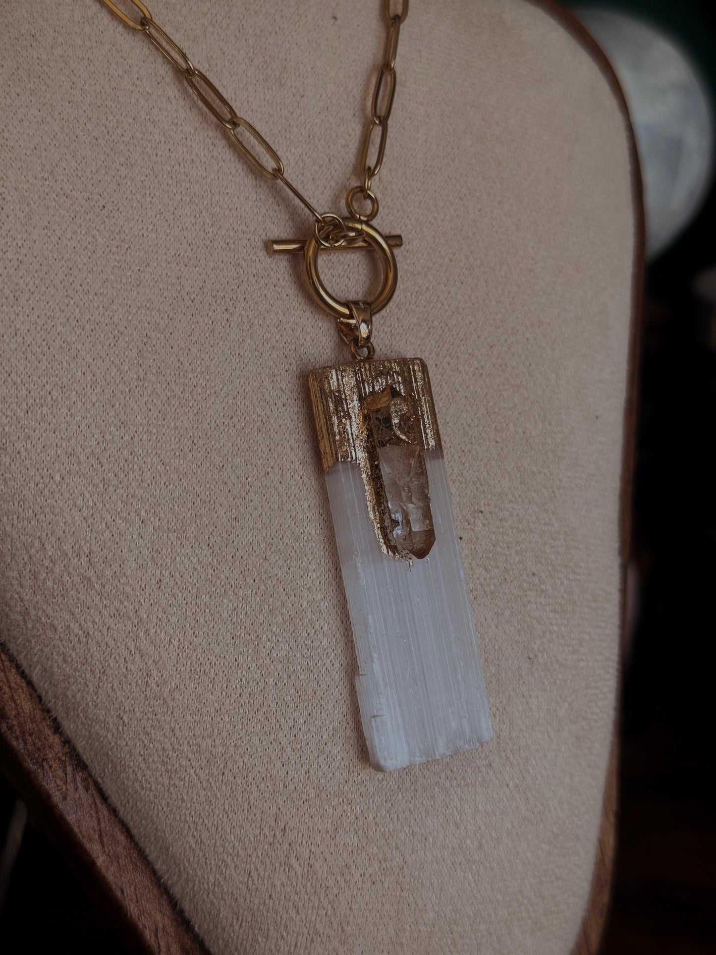 Golden Clarity - Edelstahlkette
