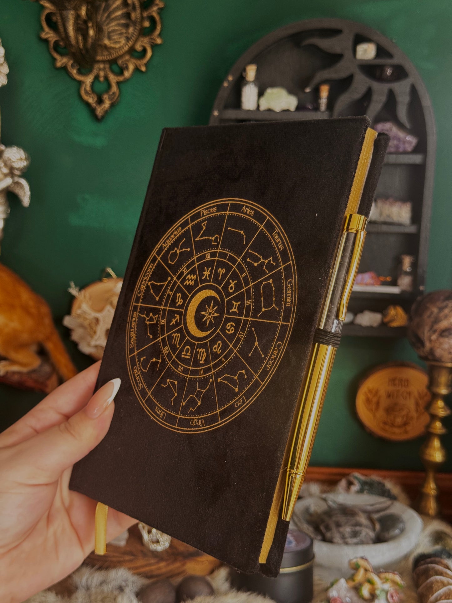 Sternzeichen Journal mit Stift – Astrologie Notizbuch & Grimoire (B- Ware)