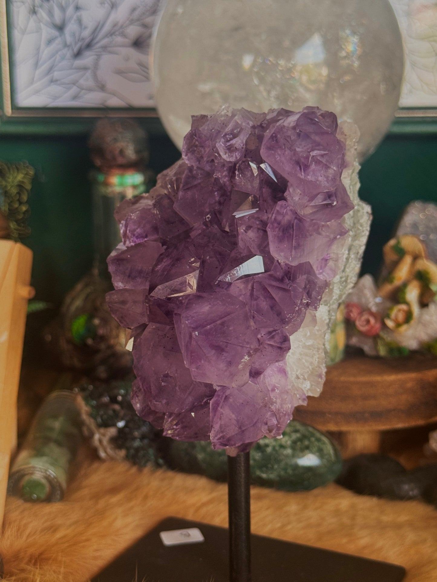 Amethyst Druse auf Ständer