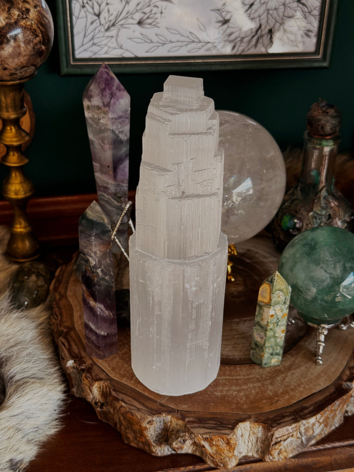Temple of Light – Selenit-Turm, ca. 20 cm