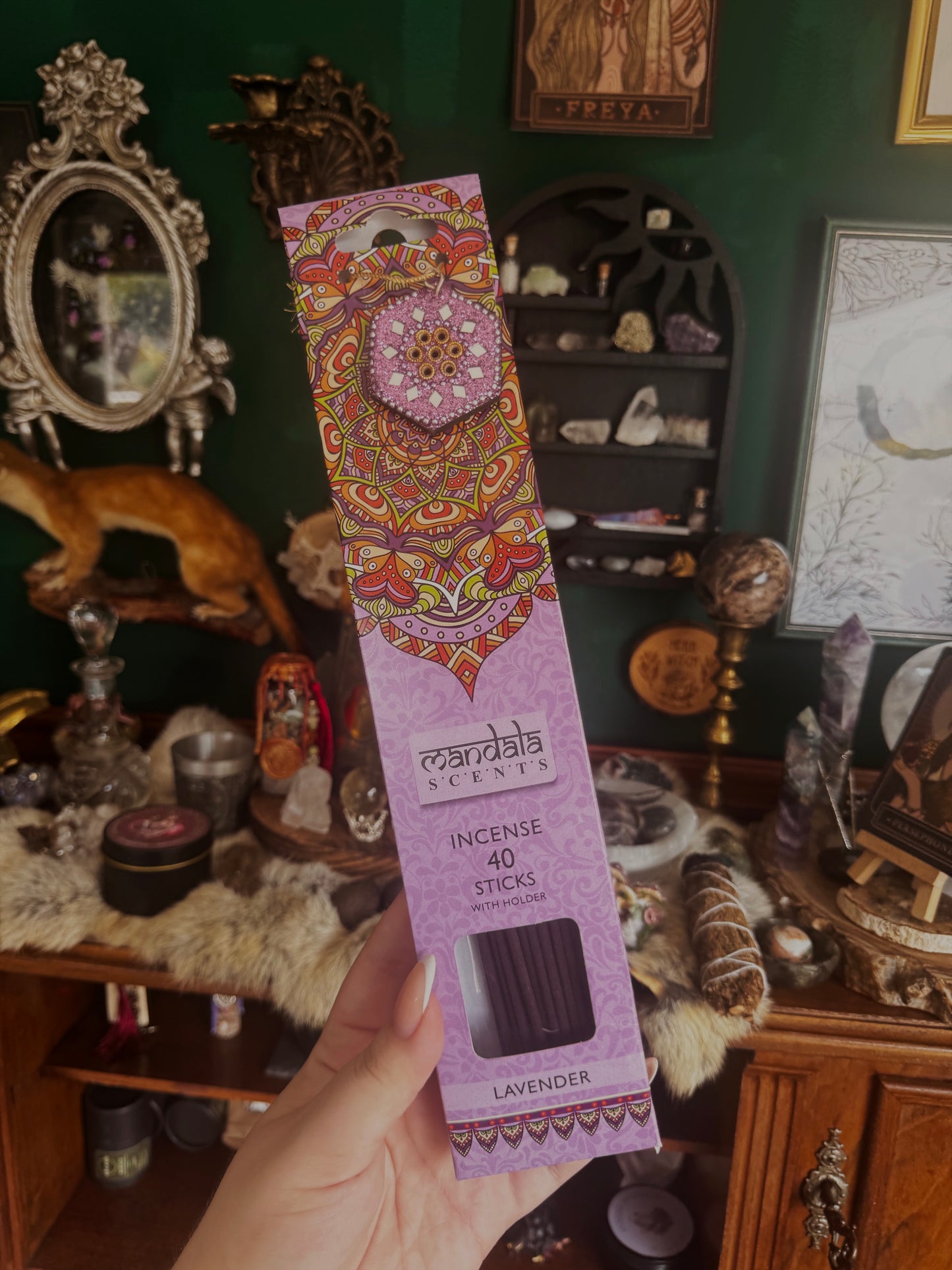 Mandala Räucherstäbchen – Rose, Lavendel, Sandelholz, Patchouli & mehr