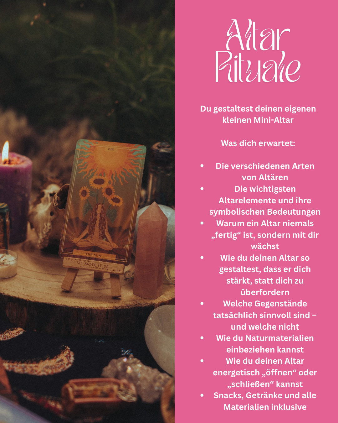 Altar Basics – Workshop in die Welt der Ritualgegenstände