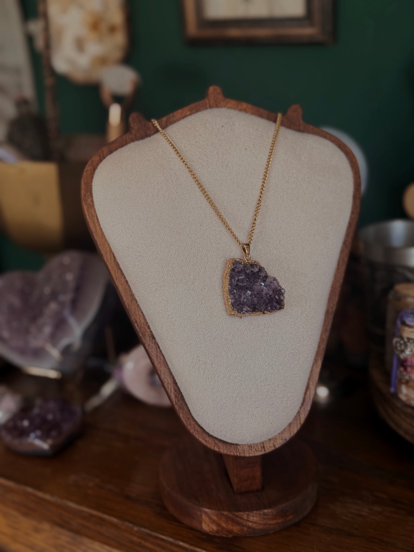 Starlit Amethyst Charm
 - Edelstahlkette