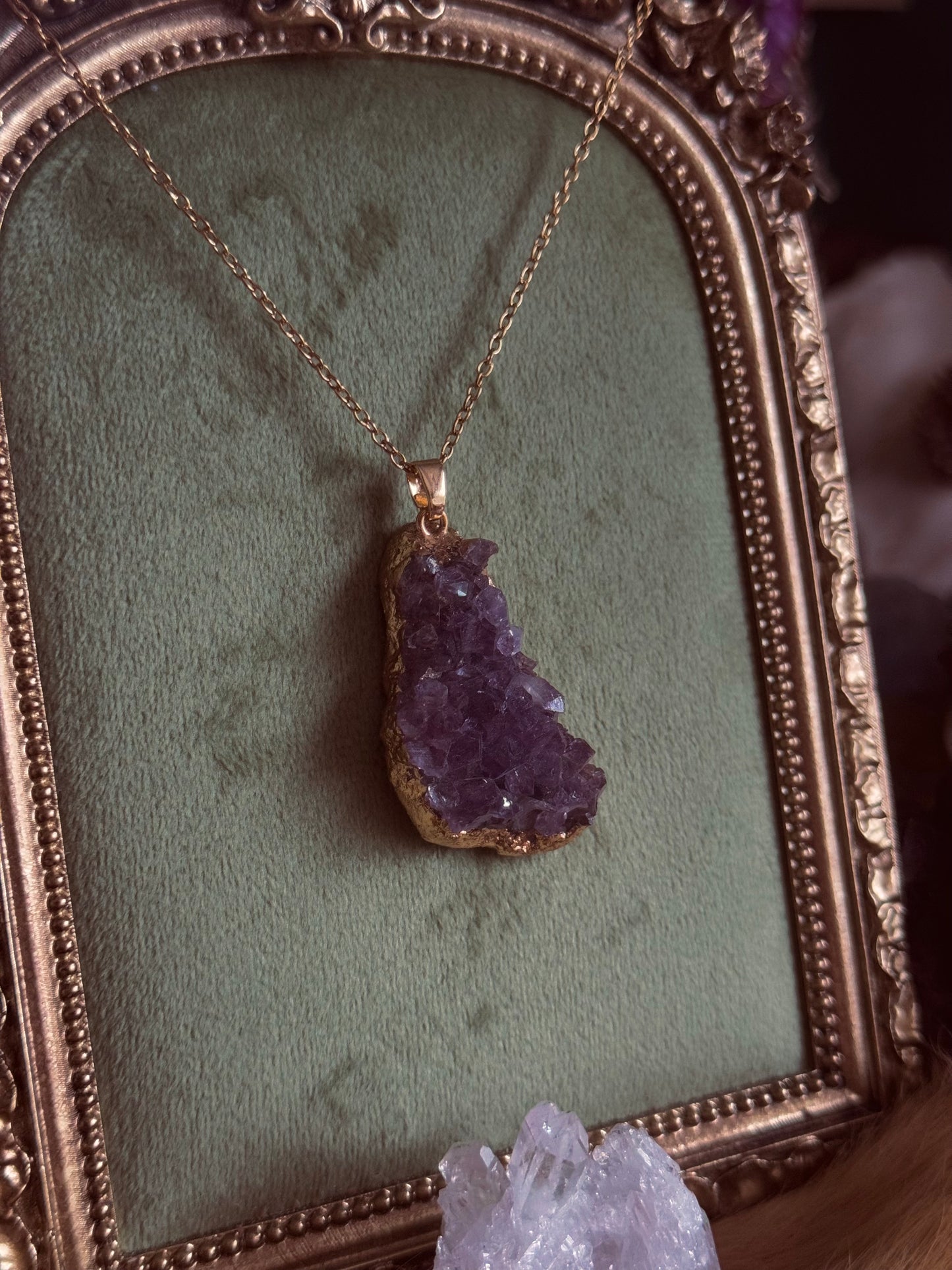 Starlit Amethyst Charm
 - Edelstahlkette