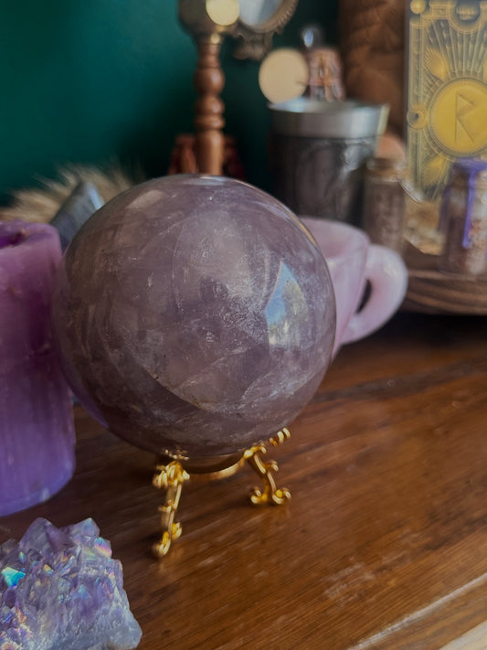Lavendel Rosenquarz Sphere