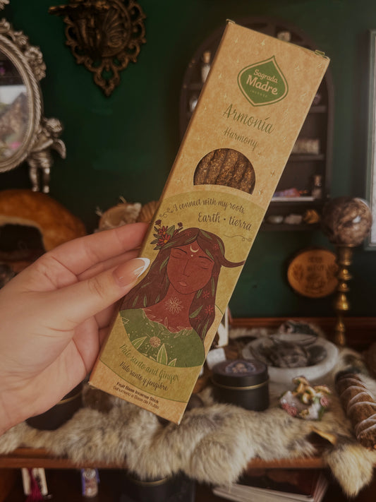 Sagrada Madre Räucherstäbchen „Harmony“ – Element Erde