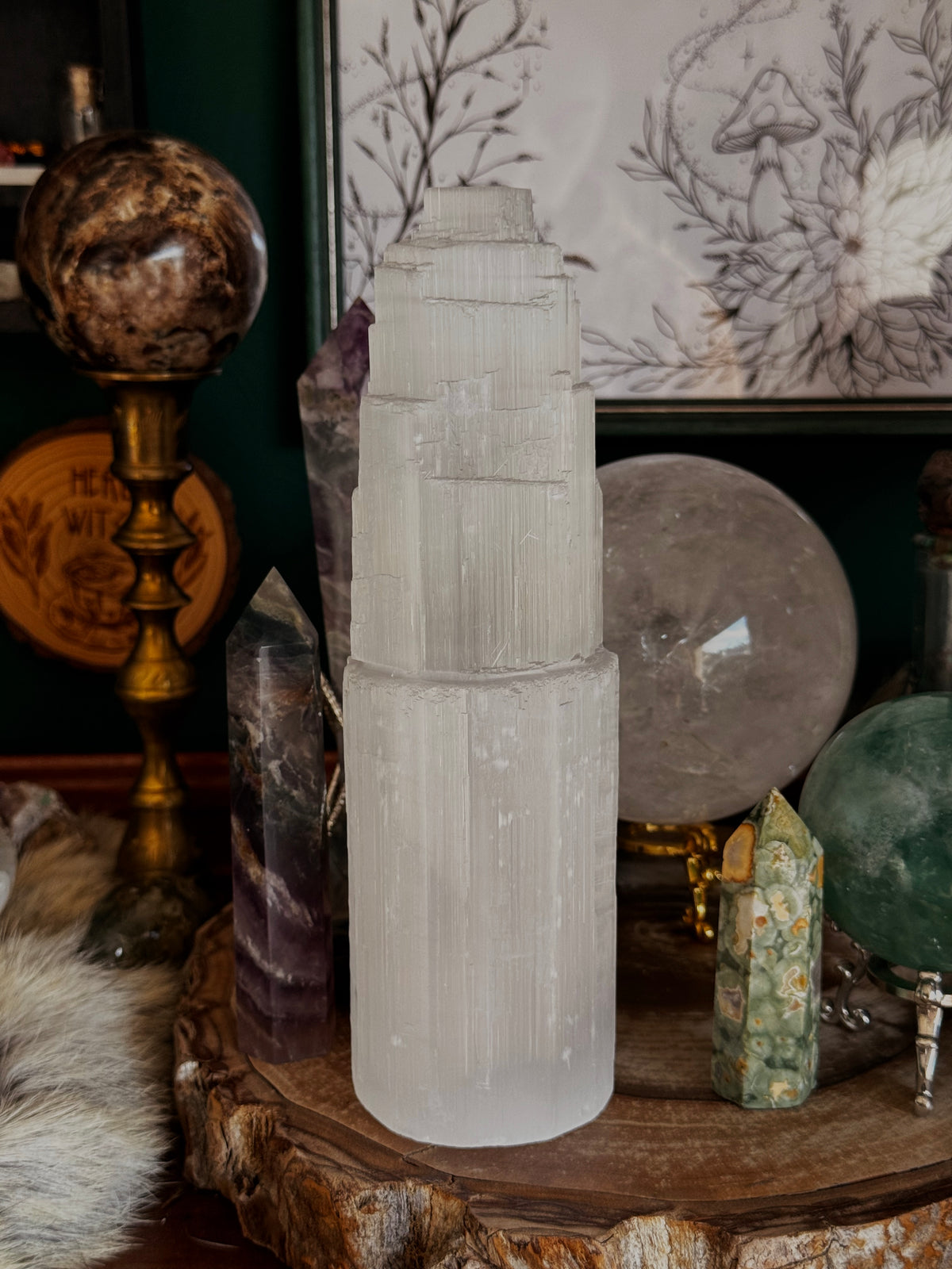 Temple of Light – Selenit-Turm, ca. 20 cm