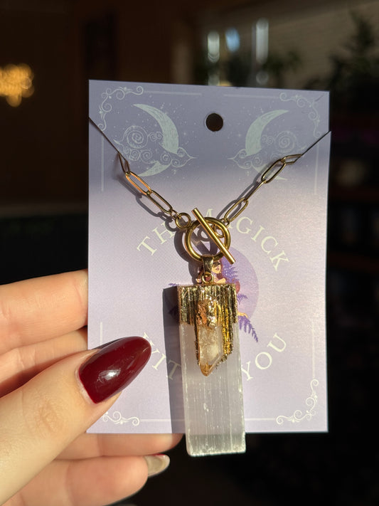 Golden Clarity - Edelstahlkette