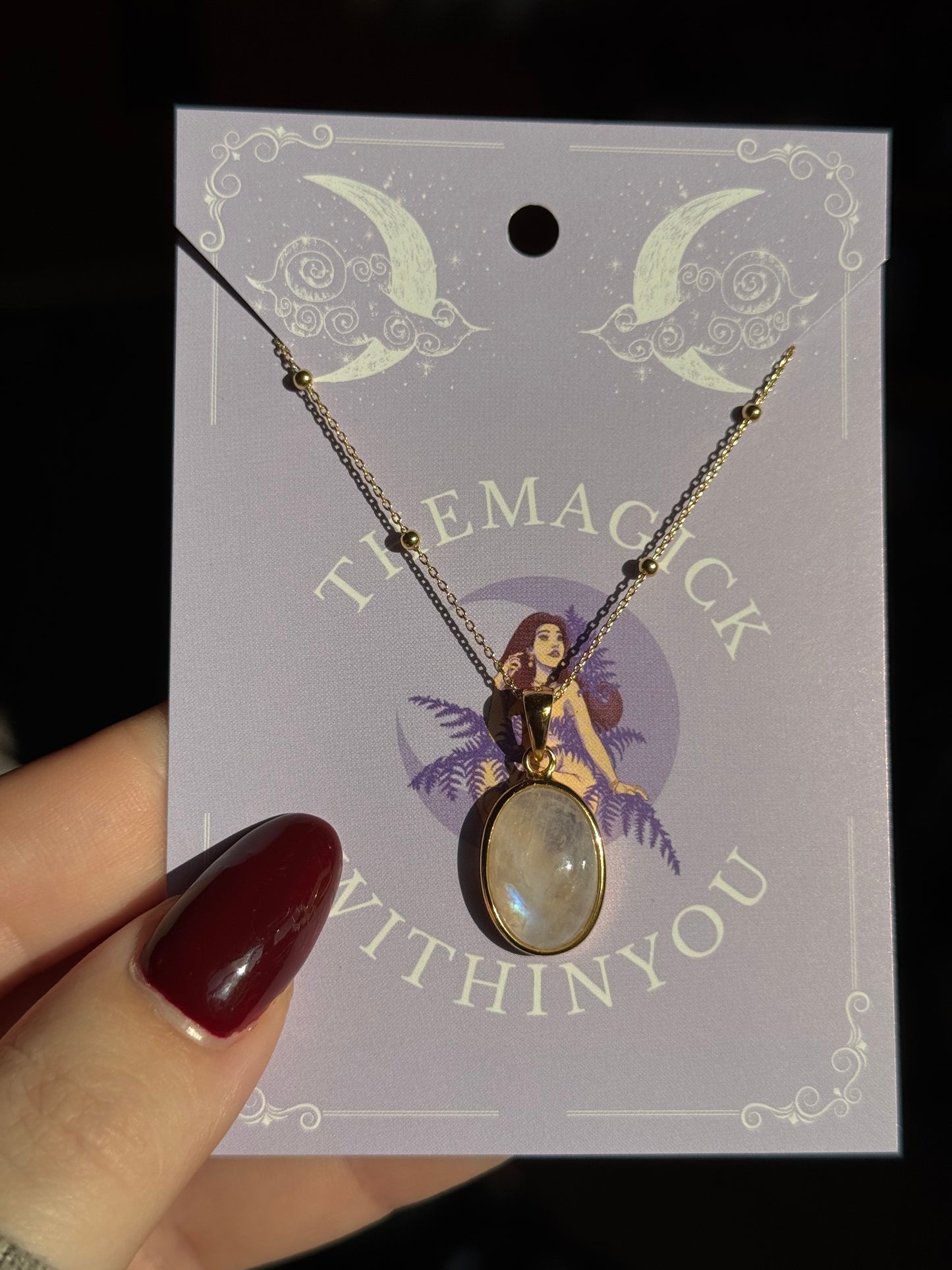 Hüterin des Gleichgewichts - Kette (925er Silber vergoldet)